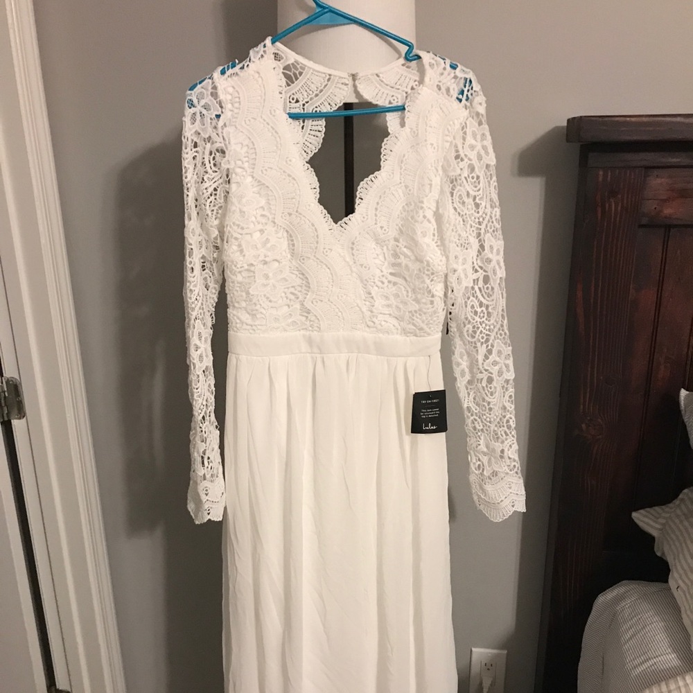 Lulus open back maxi